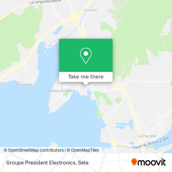 Groupe President Electronics map