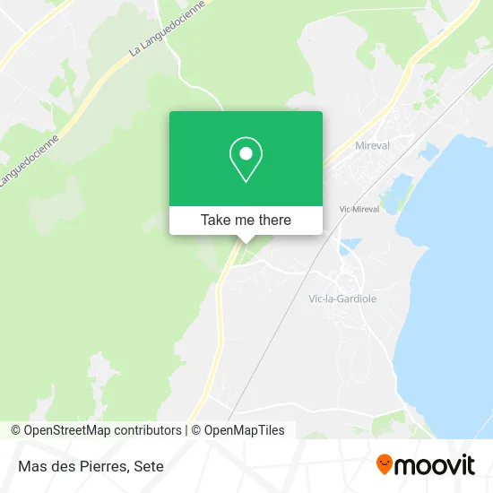 Mas des Pierres map