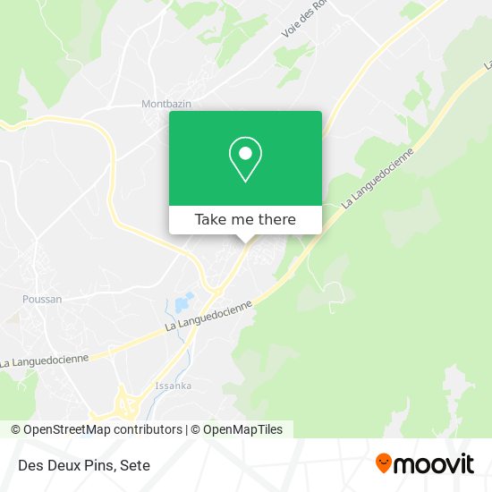 Des Deux Pins map