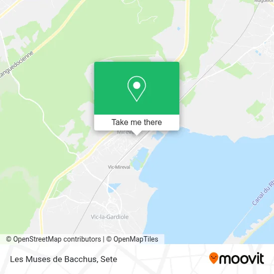 Les Muses de Bacchus map