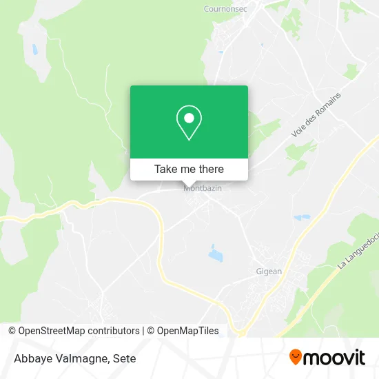 Abbaye Valmagne map
