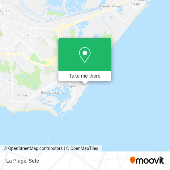 La Plage map