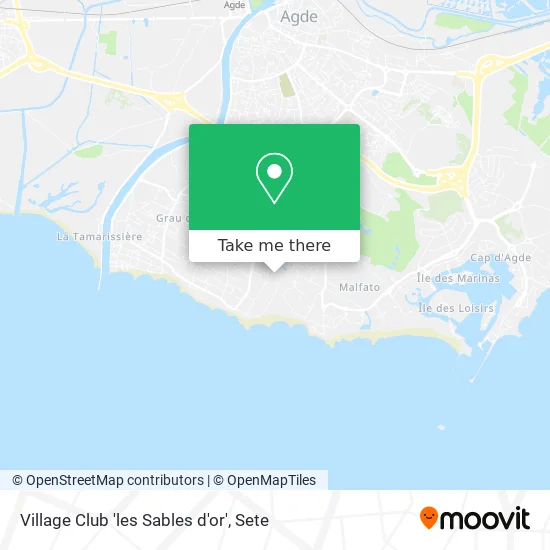 Village Club 'les Sables d'or' map