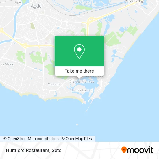 Huîtrière Restaurant map
