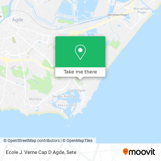 Ecole J. Verne Cap D Agde map