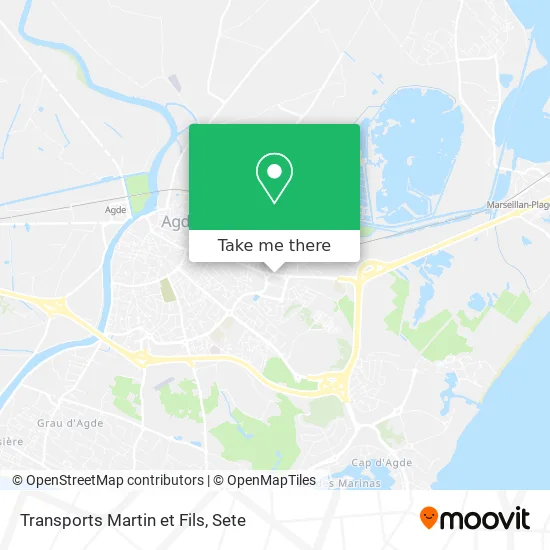 Transports Martin et Fils map