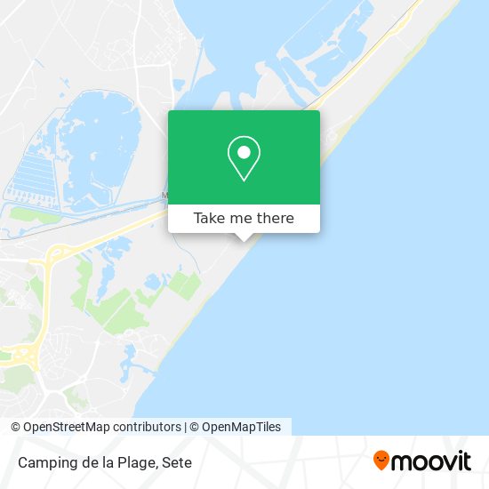 Camping de la Plage map