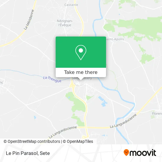 Le Pin Parasol map