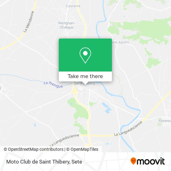 Moto Club de Saint Thibery map