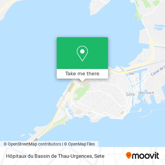 Hôpitaux du Bassin de Thau-Urgences map