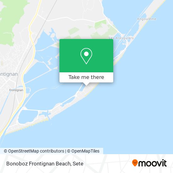 Mapa Bonoboz Frontignan Beach