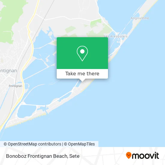 Bonoboz Frontignan Beach map