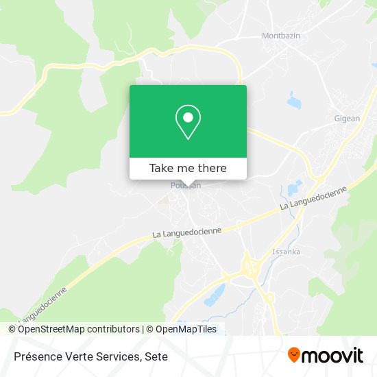 Présence Verte Services map