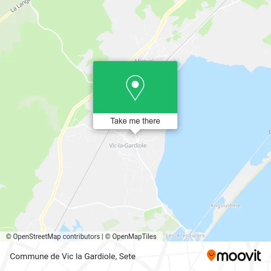 Commune de Vic la Gardiole map