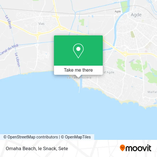 Omaha Beach, le Snack map