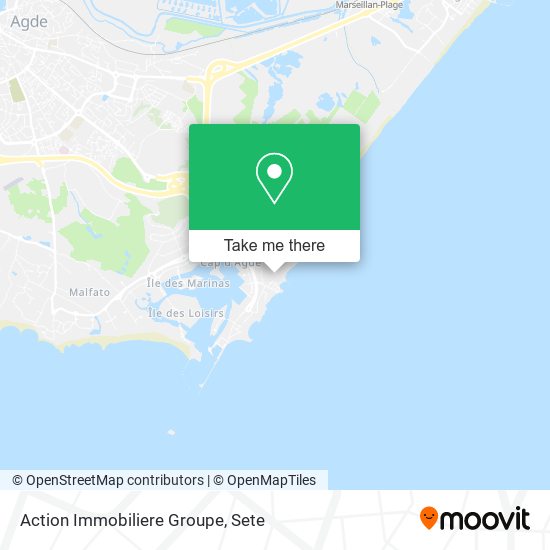 Action Immobiliere Groupe map