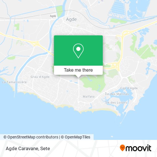 Agde Caravane map