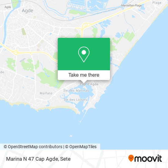 Marina N 47 Cap Agde map