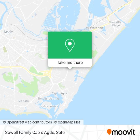 Sowell Family Cap d'Agde map