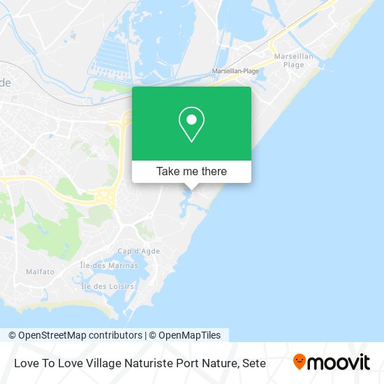 Love To Love Village Naturiste Port Nature map