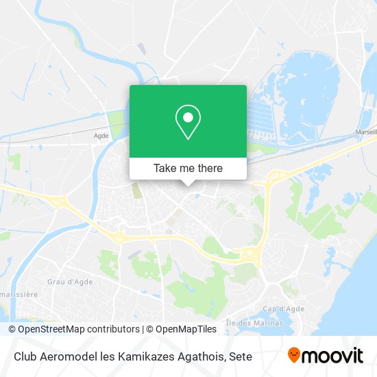 Mapa Club Aeromodel les Kamikazes Agathois
