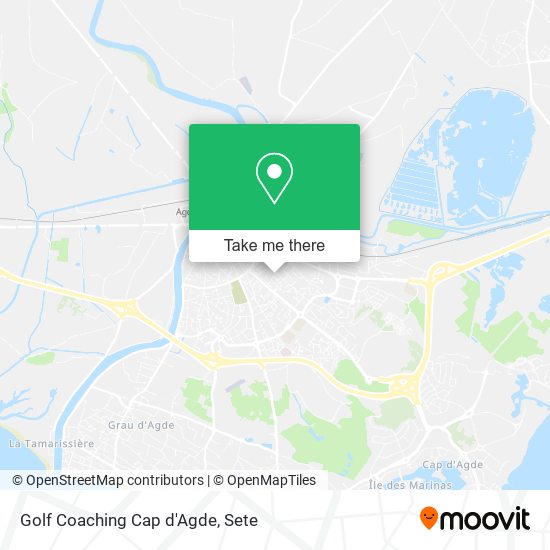 Mapa Golf Coaching Cap d'Agde