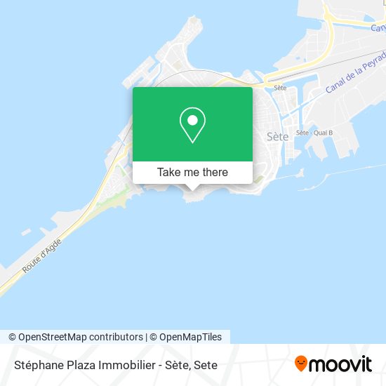 Mapa Stéphane Plaza Immobilier - Sète