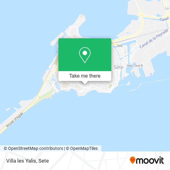 Villa les Yalis map