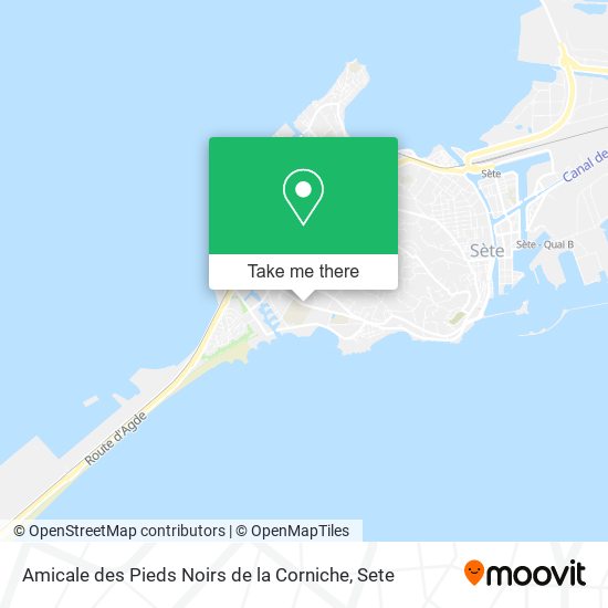 Mapa Amicale des Pieds Noirs de la Corniche