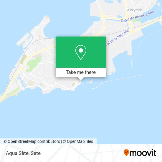 Aqua Sète map