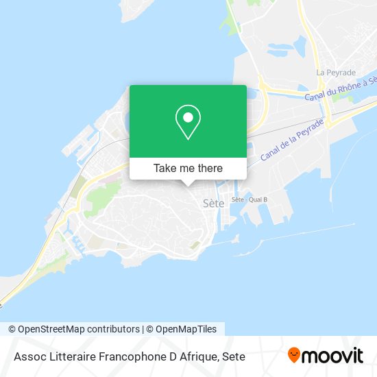 Assoc Litteraire Francophone D Afrique map
