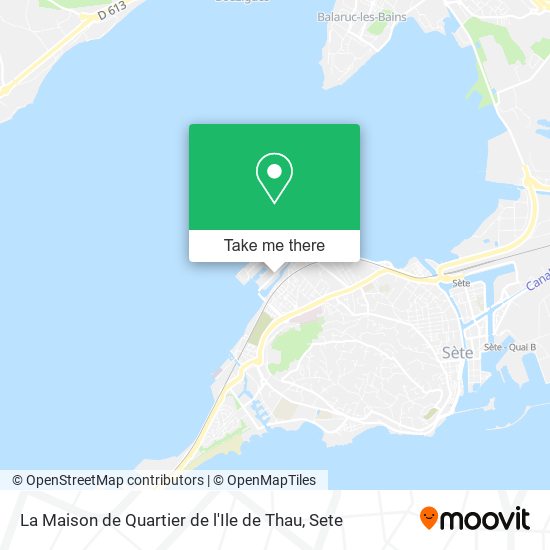 Mapa La Maison de Quartier de l'Ile de Thau