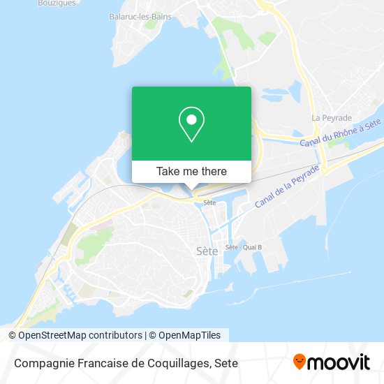 Mapa Compagnie Francaise de Coquillages