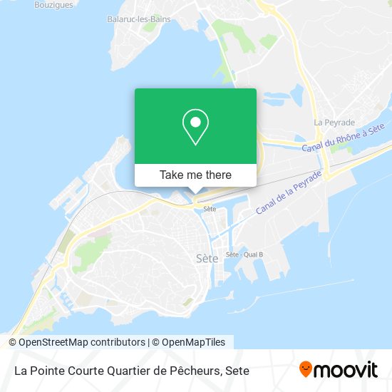Mapa La Pointe Courte Quartier de Pêcheurs