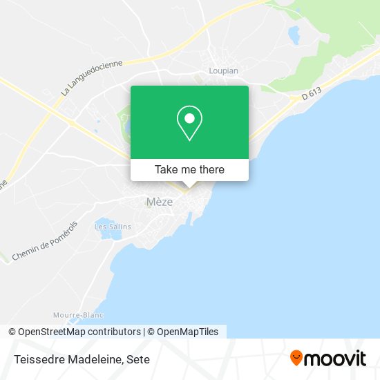 Mapa Teissedre Madeleine