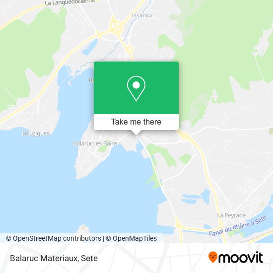 Mapa Balaruc Materiaux