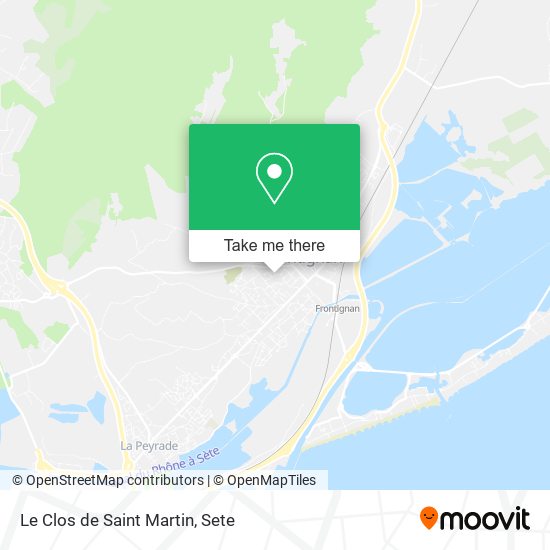 Le Clos de Saint Martin map