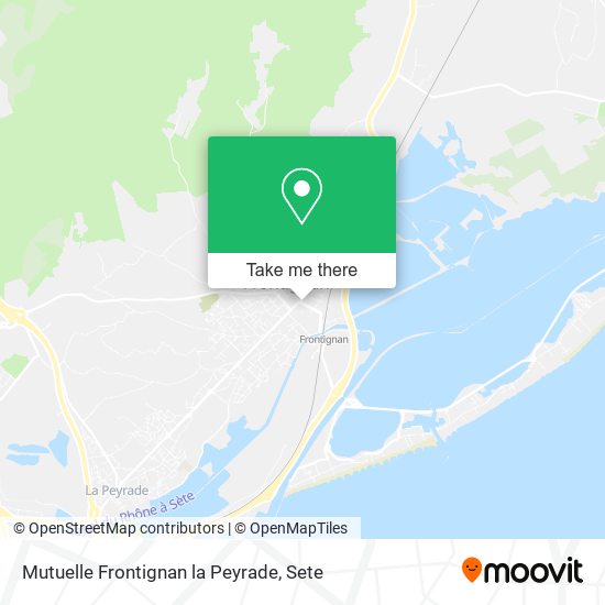 Mutuelle Frontignan la Peyrade map