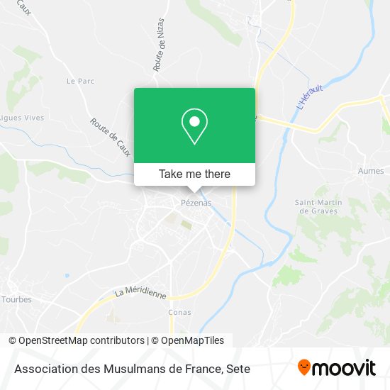 Association des Musulmans de France map