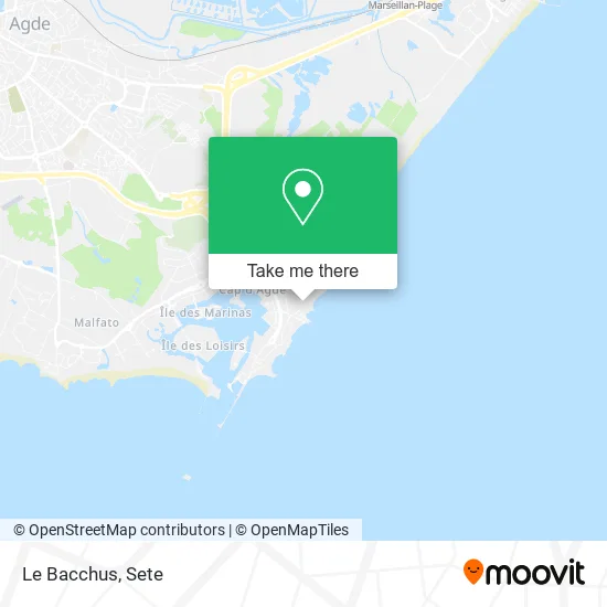 Le Bacchus map