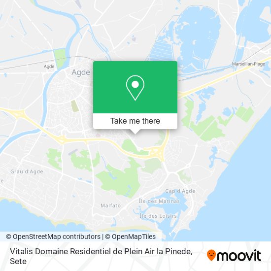 Mapa Vitalis Domaine Residentiel de Plein Air la Pinede