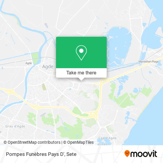 Pompes Funèbres Pays D' map