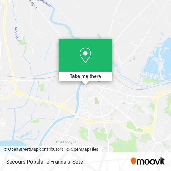 Secours Populaire Francais map