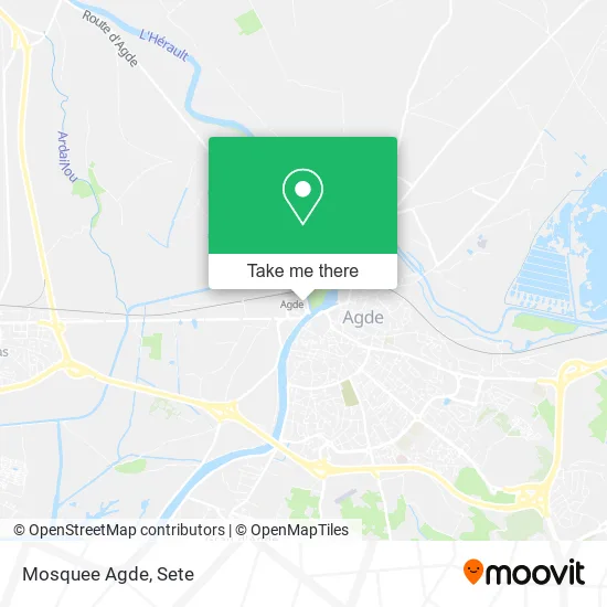 Mosquee Agde map