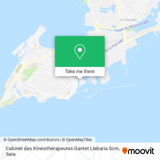 Mapa Cabinet des Kinésithérapeutes Gantet Llebaria Scm