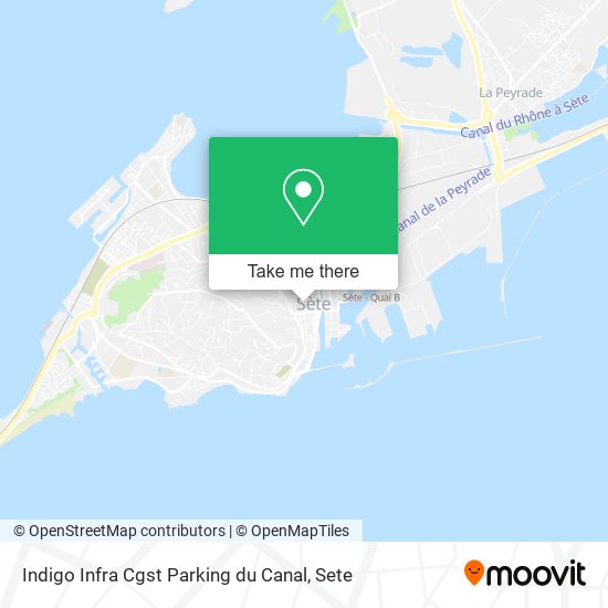 Indigo Infra Cgst Parking du Canal map