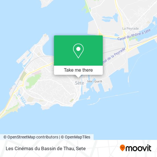 Les Cinémas du Bassin de Thau map