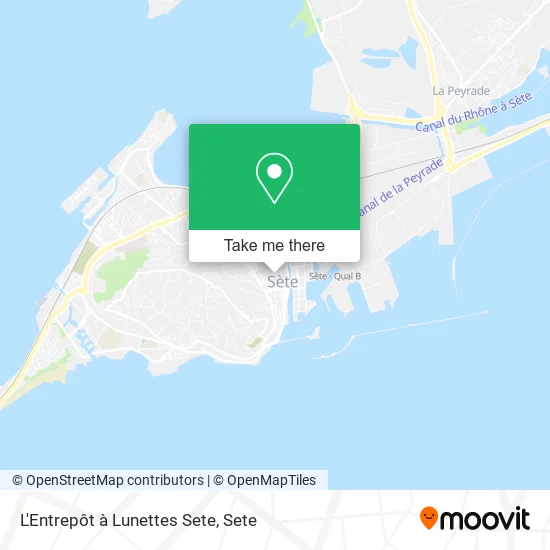 L'Entrepôt à Lunettes Sete map