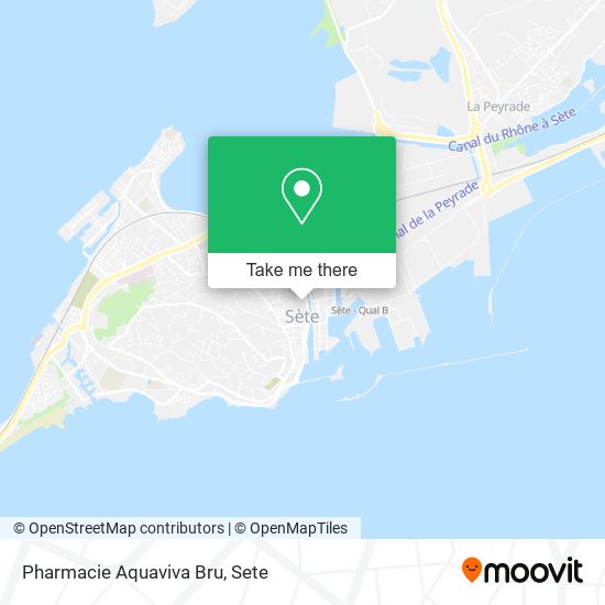 Mapa Pharmacie Aquaviva Bru
