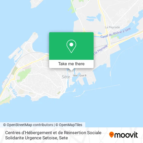 Centres d'Hébergement et de Réinsertion Sociale Solidarite Urgence Setoise map